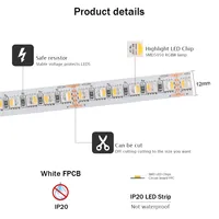 Bande LED flexible 5M 12V 24V RGBW RGBWW 5050, 12mm, 60 LED/m, 108 LED/m, 120 LED/m, éclairage LED