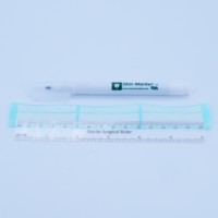 Marqueur cutané médical et chirurgical à encre blanche effaçable, pointe 0,5/1 mm, pour tatouage, maquillage permanent, effaçable à sec et à l'eau, certifié CE