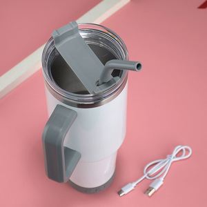 Mug de voyage intelligent sans fil détachable avec haut-parleur musical, en acier inoxydable, isolé sous vide, 40 oz, compatible lave-vaisselle et micro-ondes - Product Image 3