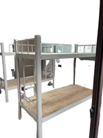 Lit superposé industriel en acier avec matelas – Cadre robuste et durable, écologique, pour chambre à coucher et usage hospitalier, design moderne, spécialité