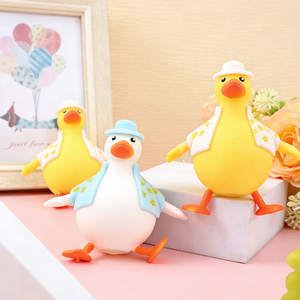 Jouets Squishy pour Enfants, Jouets Anti-Stress Animaux, Jouets Amusants à Presser, Jouets Squishy en Forme de Canard Remplis de Farine à Remontée Lente - Product Image 4