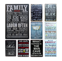 Affiches métalliques personnalisées, impression de panneaux métalliques, panneaux rétro vintage en étain, vente en gros pour la décoration murale de bars et garages, panneaux en étain amusants