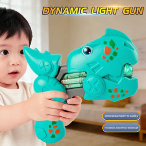 Pistola de Juguete Eléctrica para Niños, Pistola de Dinosaurio de Dibujos Animados con Sonidos y Proyección de Luz, Pistola de Juguete Musical para Niños - Product Image 2