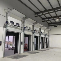 Porte sectionnelle motorisée à levage rapide, en acier galvanisé, coupe-vent, de qualité commerciale supérieure, avec télécommande