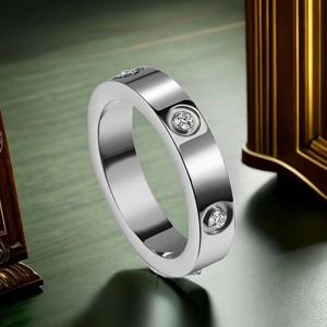 Gran oferta 5A Zirconia 18K oro rosa oro plateado Acero inoxidable <span class=keywords><strong>amor</strong></span> <span class=keywords><strong>amistad</strong></span> anillo para fiesta <span class=keywords><strong>de</strong></span> compromiso regalos <span class=keywords><strong>de</strong></span> cumpleaños - Product Image 2