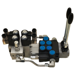 Válvula direccional monobloque electrohidráulica manual de doble control Huamao de 40 litros por minuto y 2 bobinas, flujo estable de 15 kg, Shandong - Product Image 6