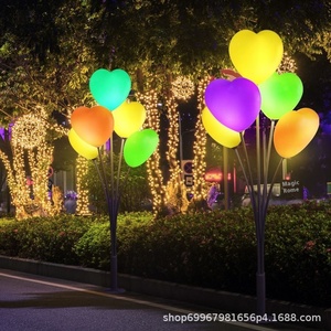 Ensemble <span class=keywords><strong>de</strong></span> lampes à motif <span class=keywords><strong>de</strong></span> cœur à énergie solaire à LED pour l'extérieur Éclairage interactif IP65 pour le paysage <span class=keywords><strong>de</strong></span> la cour du centre commercial commercial pour - Product Image 3