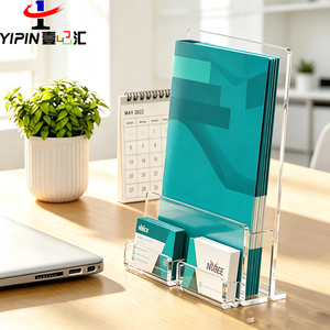 Suporte de Brochura Moderno em Acrílico Personalizado, Expositor de Cartões de Visita, Leve e de Fácil Montagem - Product Image 1