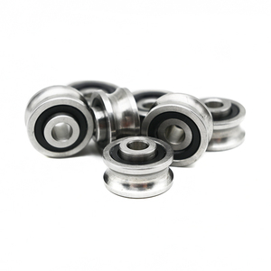 5x17x8mm Chrome/Stainless Steel <strong>V</strong> U <strong>groove</strong> Track Roller <strong>Bearing</strong> SG15 V17 2RS ZZ Linear <strong>Guide</strong> Wheel Pulley <strong>Bearing</strong> - Product Image 6