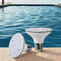 Ampoule LED pour piscine, culot E27, couleur RVB, remplacement de la lumière transparente, étanche IP68, ampoule de sécurité avec vis résistante à l'eau
