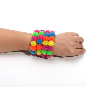 Jincan Popular Pulsera Elástica de TPR Suave con Cuerda, Juguete Colorido de Descompresión para Niños/Niñas, Novedad para Aliviar el Estrés por Compresión - Product Image 2