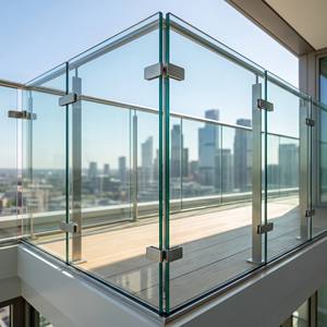 Vidrio de Seguridad Laminado Templado para Barandilla de Balcón, Vidrio Reforzado para Exteriores, Vidrio para Construcción, Tamaño Personalizado, Venta al Por Mayor de Fábrica - Product Image 1