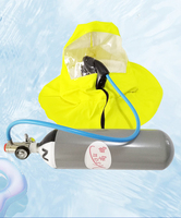 Appareil respiratoire d'évacuation d'urgence en cas d'incendie Haiou 15 minutes EEBD, cylindre en acier de 3 L, pression de service de 21 Mpa, norme MED EC