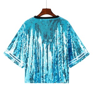 <span class=keywords><strong>Camiseta</strong></span> de béisbol y fútbol del nuevo día del juego para <span class=keywords><strong>mujer</strong></span> - Product Image 4