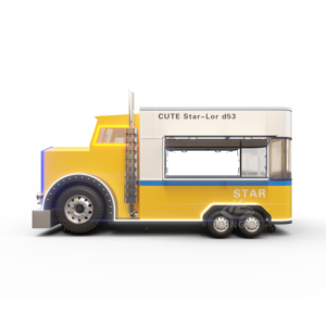 Henghe Henghe Knight Mini Bibo Chariot de restauration rapide de grande taille sur mesure, remorque mobile pour tacos, cuisine mobile, restaurant mobile rapide - Product Image 1