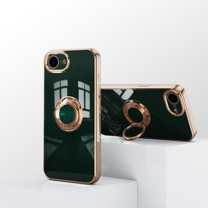 เคสยึดแหวน6D แฟชั่นฝาหลังโครเมี่ยมสำหรับ iPhone 16E/16/15 pro/ 14 PROMAX ที่ยึดในรถแม่เหล็ก - Product Image 3