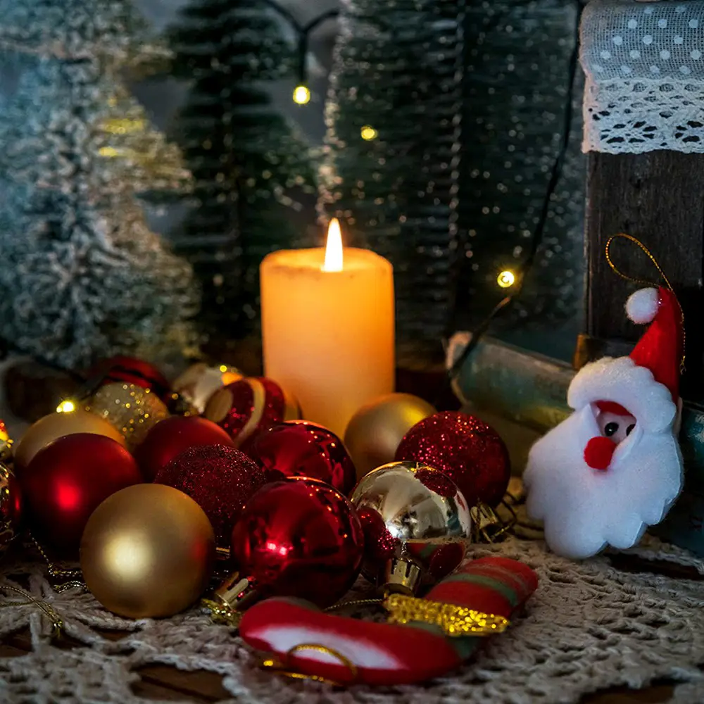 Bola colgante de Navidad Adornos inastillables Árbol de Navidad Bolas de decoración de plástico
