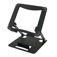 Support de refroidissement pour ordinateur portable, station de travail de bureau rotative et réglable en hauteur avec support pour téléphone, pour diffusion en direct et visionnage de séries, multi-ports