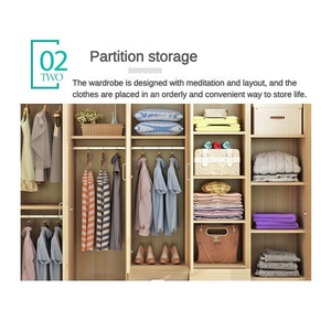 Neues Modell Home Ankleide zimmer Möbel Günstiger Preis Kinder Eck schrank mit Schubladen Weiß Holz Kleidung Kleider schrank - Product Image 3