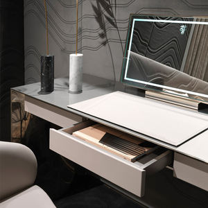 東莞家具カスタム工場OEM/ODMモダンラグジュアリー寝室無垢材 + メタルドレッサーミラー引き出し付き - Product Image 2