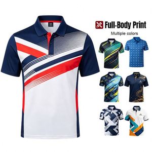 Men's Custom DTG Logo Casual Golf Polyester for <b>Polo</b> Shirts Breathable Short Sleeves with Pattern Plus Size Promotional Shirt - Product Image 1