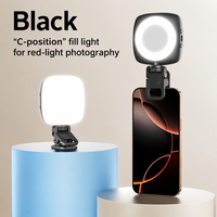 Mini lampe LED annulaire rechargeable à clipser pour selfie, éclairage portable pour téléphone, idéale pour le streaming en direct, le maquillage et le vlogging