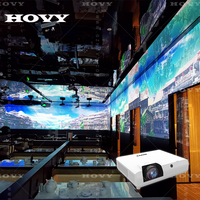 Projecteur laser interactif immersif pour divers scénarios, projection intérieure avec Wi-Fi intégré et 3D pour restaurant, salle de banquet