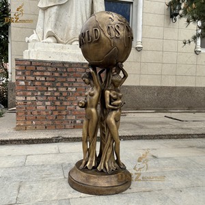 Bronzo personalizzato full size <span class=keywords><strong>il</strong></span> <span class=keywords><strong>mondo</strong></span> è la tua statua - Product Image 3