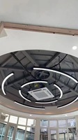 HanYin Veilleuse LED Lampe de chevet Design moderne Lustre rond pour la maison, le bureau et la chambre à coucher