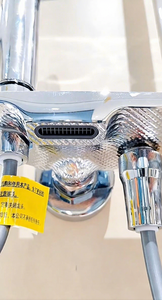 Ensemble de douche moderne en acier inoxydable Odu avec cartouche en laiton, jets de pluie et doux, barre coulissante pour hôtels, appartements, villas - Product Image 5