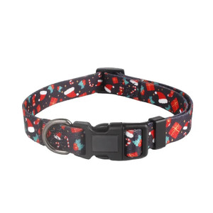 Colliers de Noël personnalisés de la meilleure qualité pour chiens en nylon réglable de luxe avec impression de logo personnalisé 23 tailles disponibles - Product Image 1
