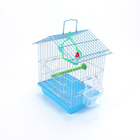 Cage à oiseaux en métal minimaliste tendance, petite 21x17x29 cm, 3 couleurs disponibles, pour calopsite, perruche, petit oiseau