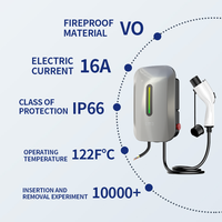 Chargeur mural pour véhicule électrique Chet New Type 2 EV 7kW, étanche, AC avec câble de 5 m