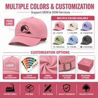 Casquette de baseball décontractée à 6 panneaux non structurée en sergé de coton, profil moyen, avec sangle réglable, pour usage quotidien, vente en gros et personnalisation