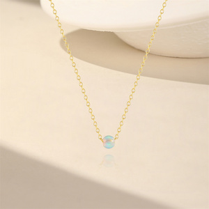 Collier ras du cou élégant en argent sterling S925 doré, bijoux minimalistes pour un usage quotidien, design simple et élégant pour femmes - Product Image 5
