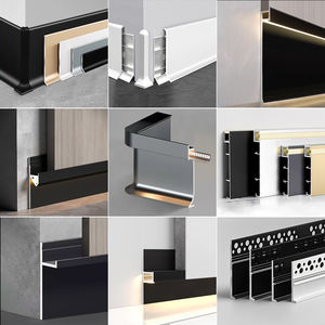 Fabricant OEM, plinthe LED en aluminium sur mesure, profil <span class=keywords><strong>de</strong></span> plinthe en alliage d'aluminium, plinthe LED au design moderne - Product Image 4