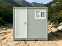 Unité Sanitaire Tout-en-un en Panneaux Sandwich Écologique avec Douche et Toilettes Intégrées pour Parcs Extérieurs