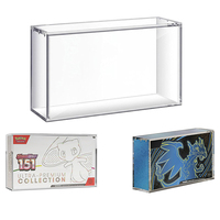 Boîte de présentation en acrylique pour cartes PTCG, boîte de boosters ETB, SPC, UPC, protection de cartes pour boîte de boosters Pokémon TCG
