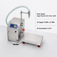 Machine de remplissage semi-automatique haute vitesse et grande capacité L72 pour liquides visqueux et huiles, débit élevé 72L/min