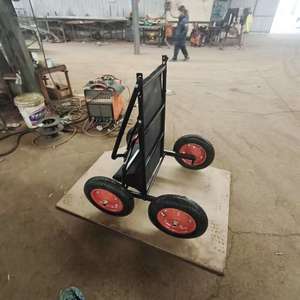 รถเข็นอเนกประสงค์สำหรับงานหนัก 4 ล้อ สำหรับทุกสภาพพื้นผิว -- ตะแกรงขนาดใหญ่ เหมาะสำหรับการล่าสัตว์ ทำสวน ตั้งแคมป์ และขนย้ายอุปกรณ์หนัก - Product Image 3