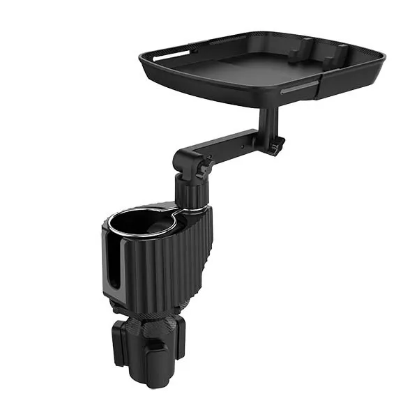 Customized Adjustable Multifunctional Car Cup Drink Coffee Holder Expander Dual Cup Holder Car Food Tray Mobile Phone Mount