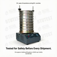 Machine de tamisage de laboratoire électrique pour l'analyse de la granulométrie des particules, avec temps et amplitude réglables pour les tests de sols et d'agrégats