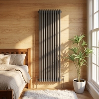 Radiateur vertical OEM à trois colonnes, tube rond de 25 mm, pour chambre à coucher, chauffage central hydronique, radiateur à eau pour chauffage central