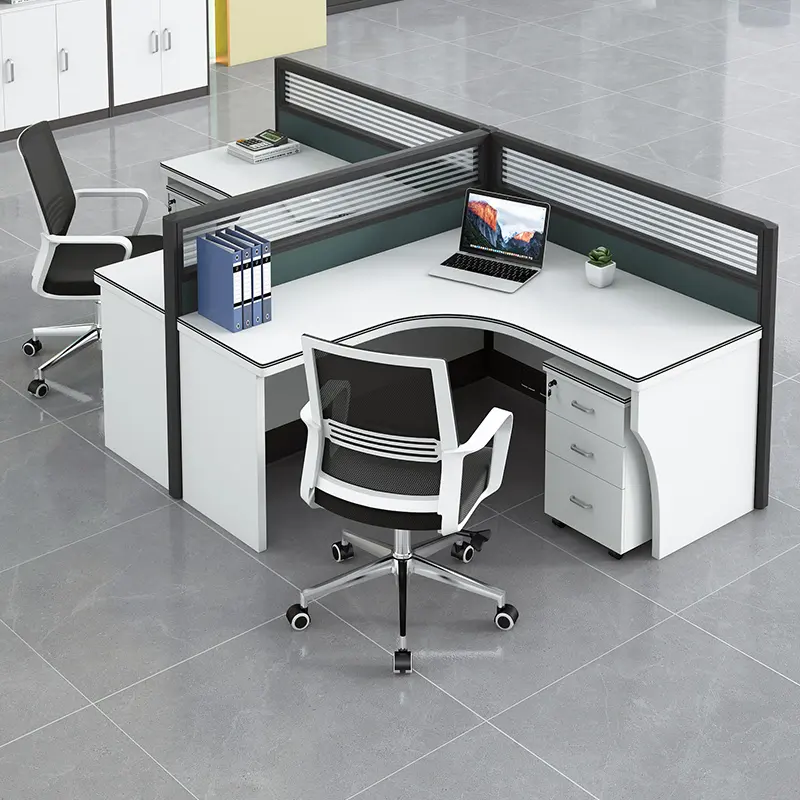 2 person cubicle workstation office partition computer desk