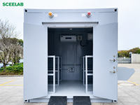 Armoire de stockage de bouteilles de gaz en métal de haute qualité SCEELAB pour l'extérieur, pour hôpital, atelier, école, laboratoire, gaz dangereux