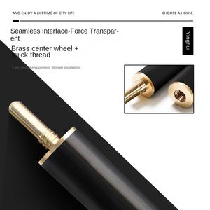 Taco de billar de madera de fresno negro para billar americano y snooker, punta pequeña, duradero, de una pieza, para juegos de cartas y de mesa de <span class=keywords><strong>8</strong></span> y 9 bolas - Product Image 4