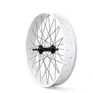Vélo de neige avec pneus ultra larges, jeu de roues en alliage d'aluminium 24/26*4.0, vélo à pneus larges, vélo de plage, <span class=keywords><strong>roue</strong></span> avant et arrière - Product Image 6