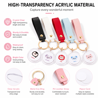 Kit de porte-clés en perles acryliques avec breloques personnalisées pour la décoration de sacs à main, cadeaux de boutique, artisanat, machine à fabriquer des boutons