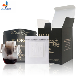 Sachets de café filtre de qualité alimentaire avec pochettes extérieures en aluminium et boîte cadeau en papier – Ensemble de sachets de café vides à oreilles suspendues - Product Image 1