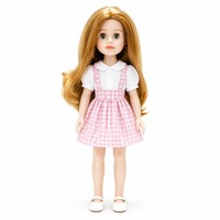 Robe de poupée en PVC personnalisée à la mode pour poupée miniature de 14 pouces